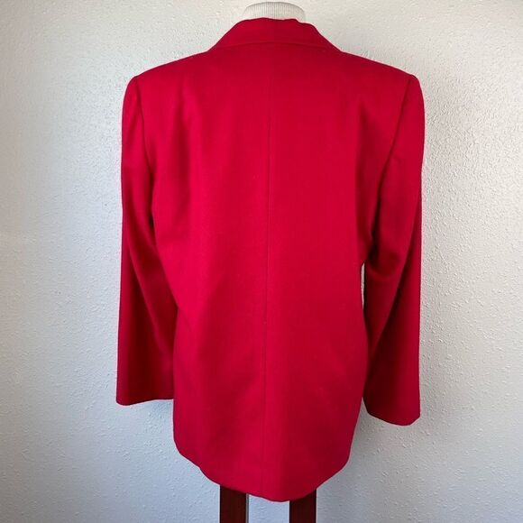 Pendleton Petite Red Wool Dress Jacket Size 10 EUC - Picture 5 of 6